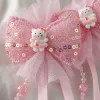 Niña fada arco par clip lentejuelas mesh lindo gatito perla flecos serpentina niña vestido clip pelo Application Scenario